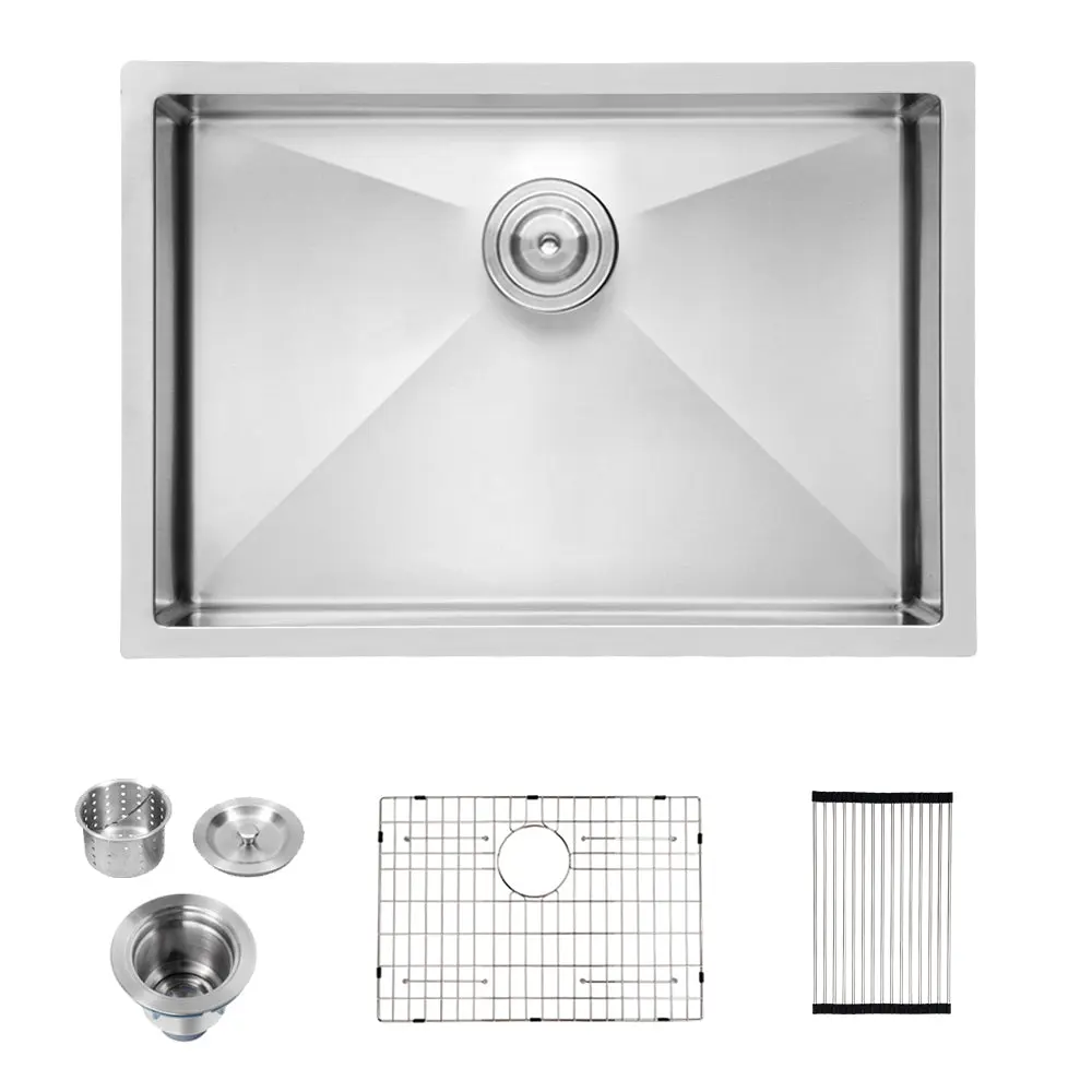 26 Inch Undermount Sink 26X18X10 Stainless Steel Kitchen Sink lordear