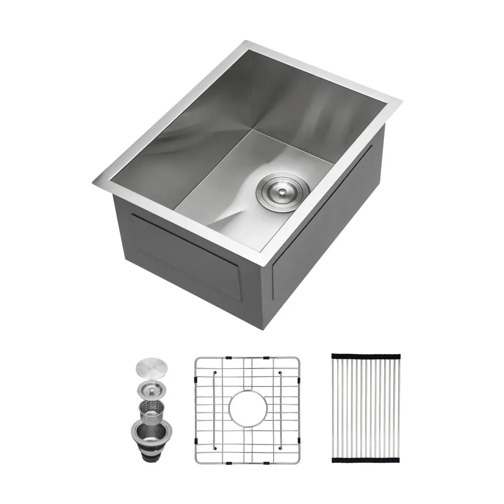 14 Inch Undermount Stainless Steel Kitchen Sink 14x18x9 Inches Modern Kitchens lordear