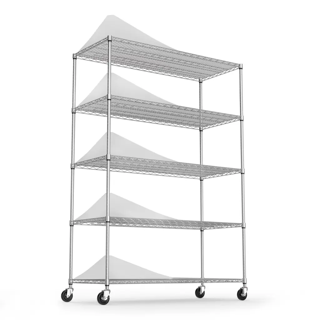 5 Tier 6000Lbs Heavy Duty Adjustable Storage Rack Metal Shelf like it