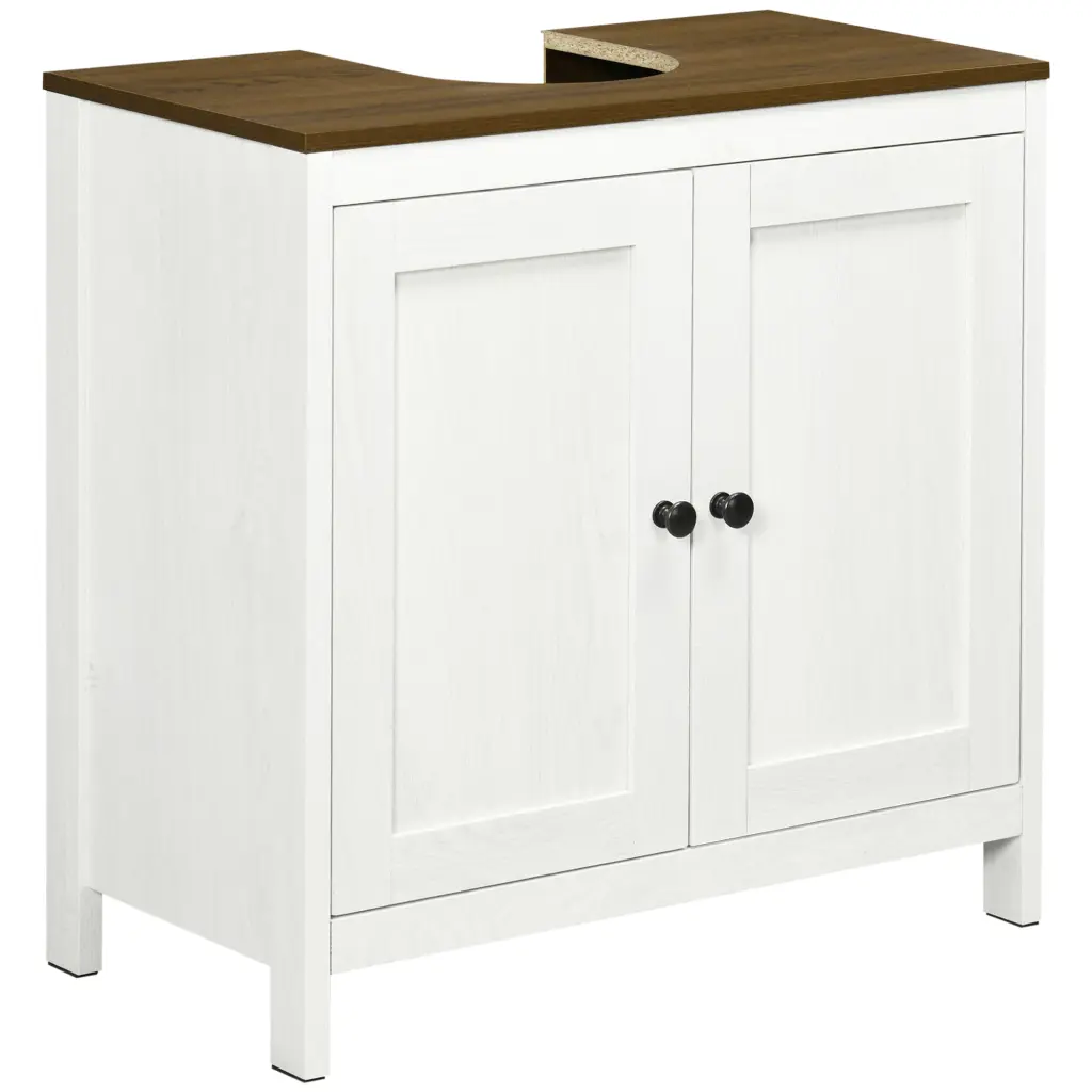 Kleankin Modern Bathroom Sink Cabinet Floor Standing Under Sink Storage Vanity aosom business