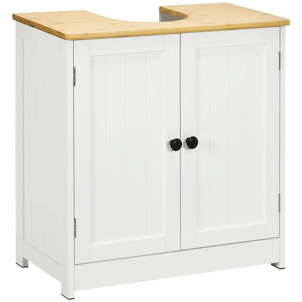 Kleankin Modern Bathroom Under Sink Cabinet Wall Mounted Vanity Storage aosom business