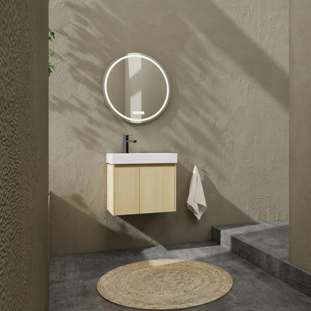 24 Inch Bathroom Vanity Basin Wall Mounted Floating Vanity Sink levistar