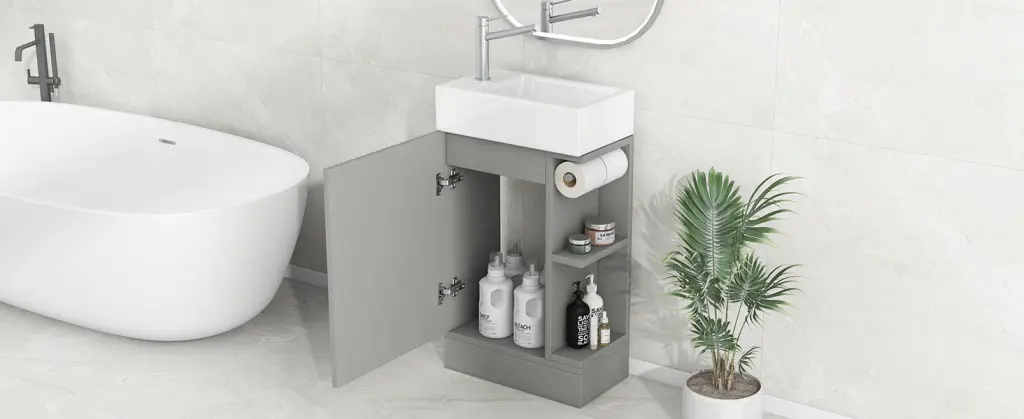18.6 Inch Bathroom Vanity Sink Two Tier Vanity Cabinet rnb