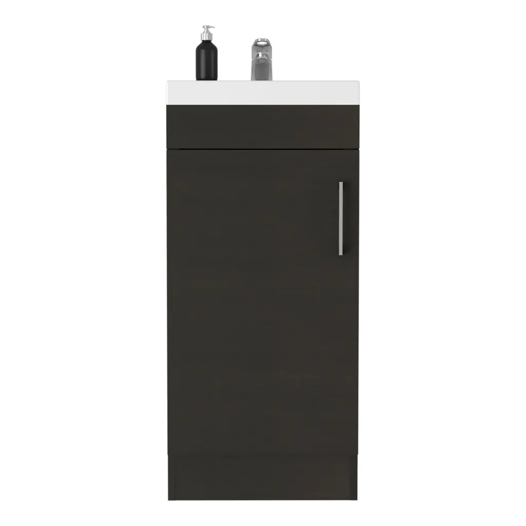 Toledo Bathroom Vanity Black Modern Particle Board Engineered Sink Combo rta mubles colombia