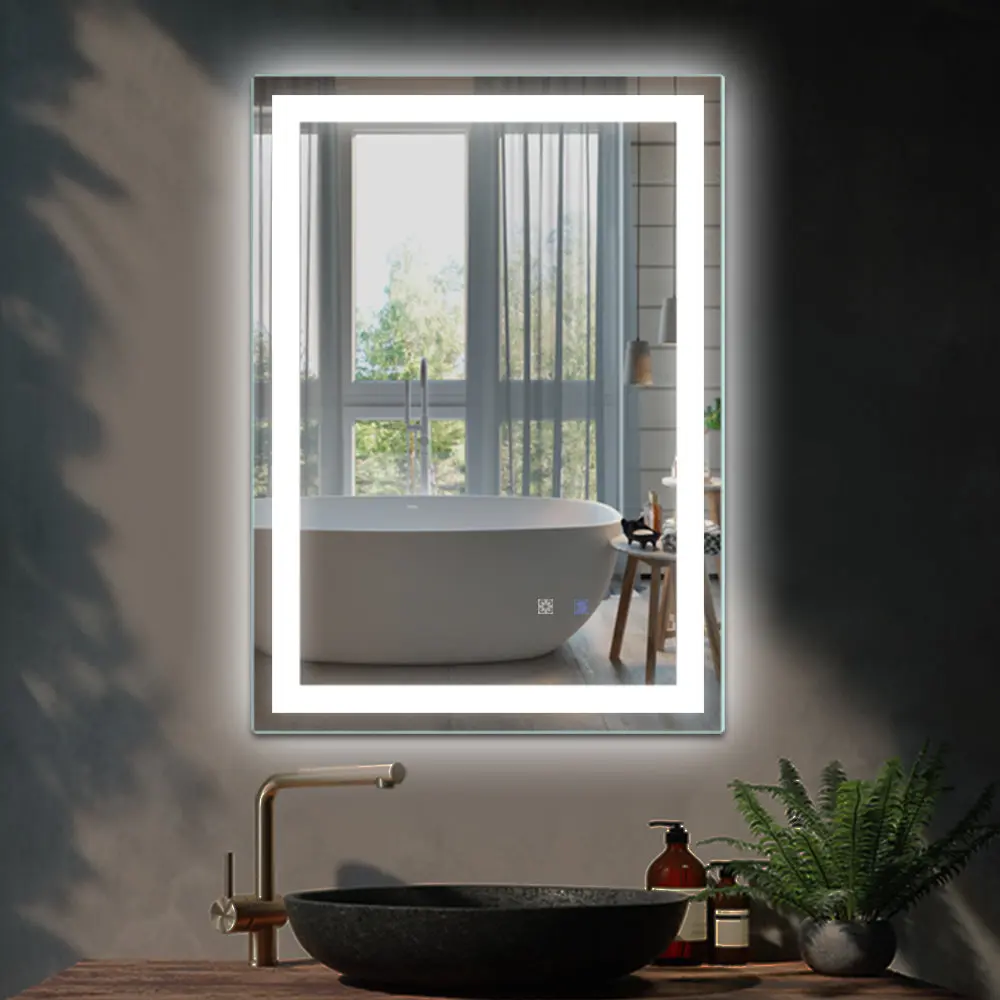 LED Bathroom Vanity Mirror Light, 20x28 Inch Anti Fog Dimmable Makeup Mirror global chain solutions