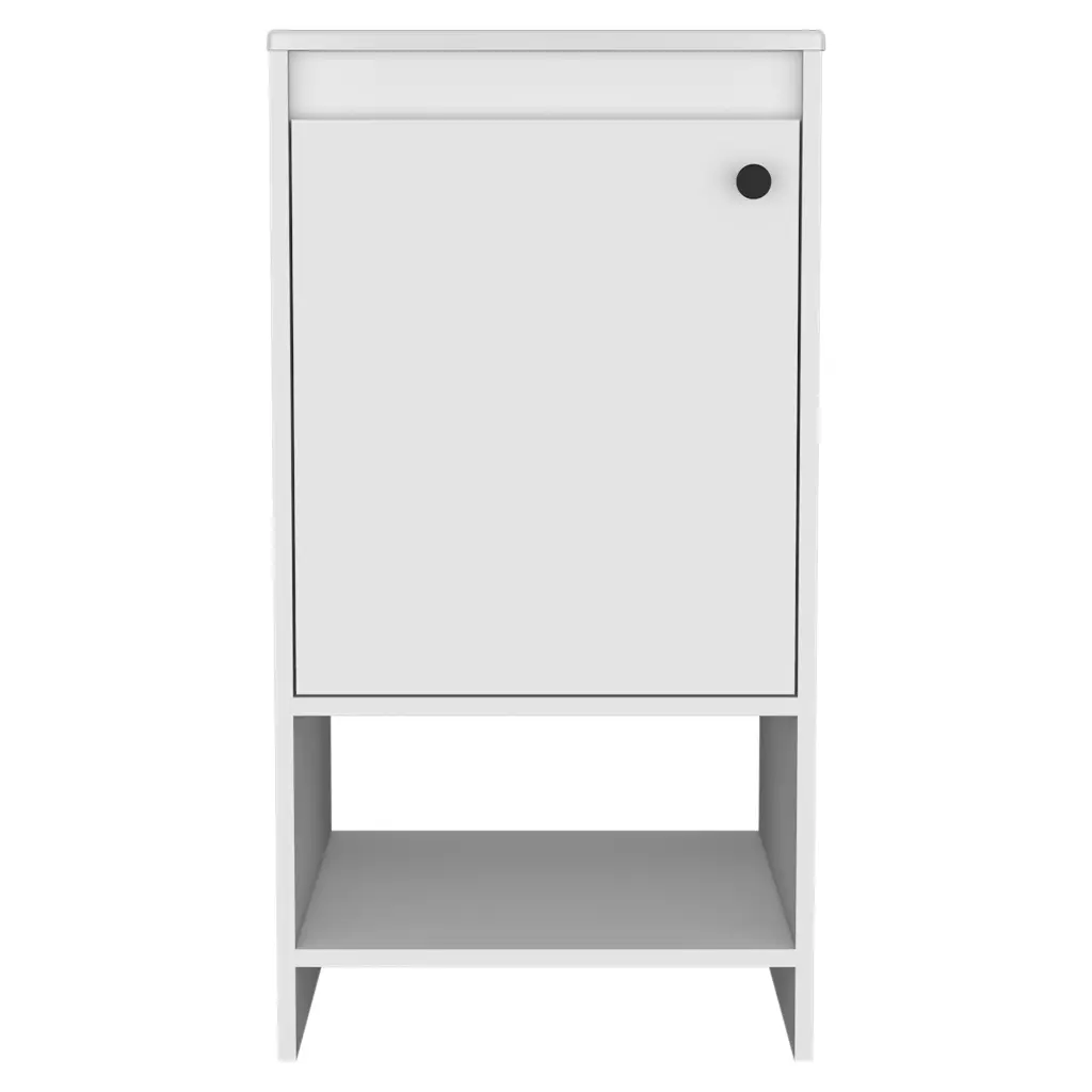 White Particle Board Bathroom Vanity Pocket Organizer treevol furniture
