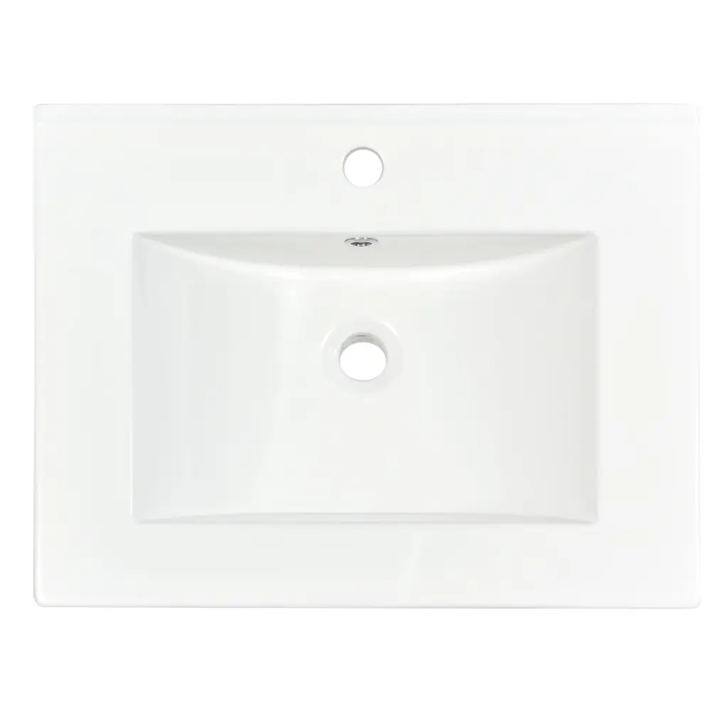 Sink Only 24 Inch Modern Bathroom Vanity White Modern Ceramic Basin rnb