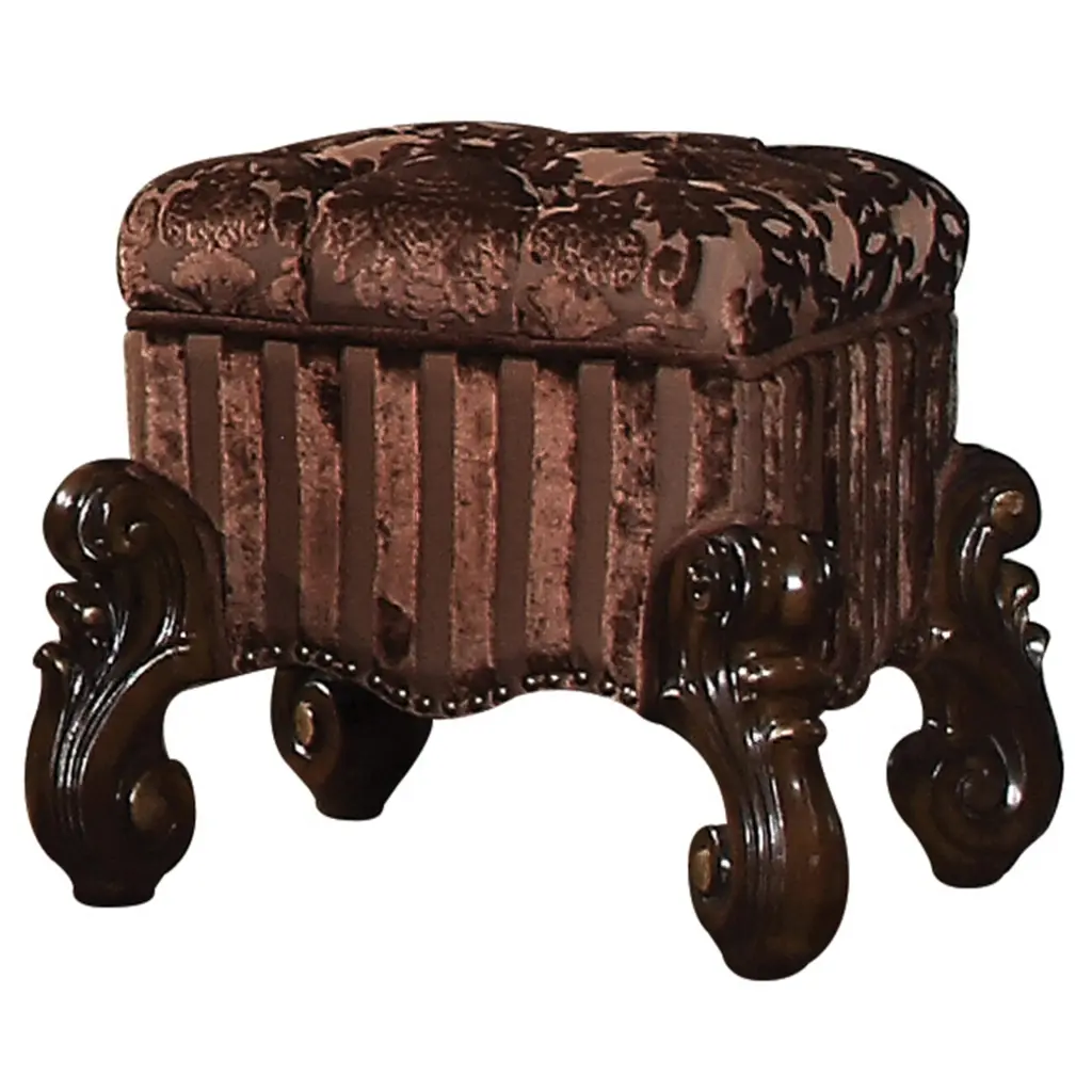 Brown And Cherry Oak Vanity Stool Trim Bedroom furniture max