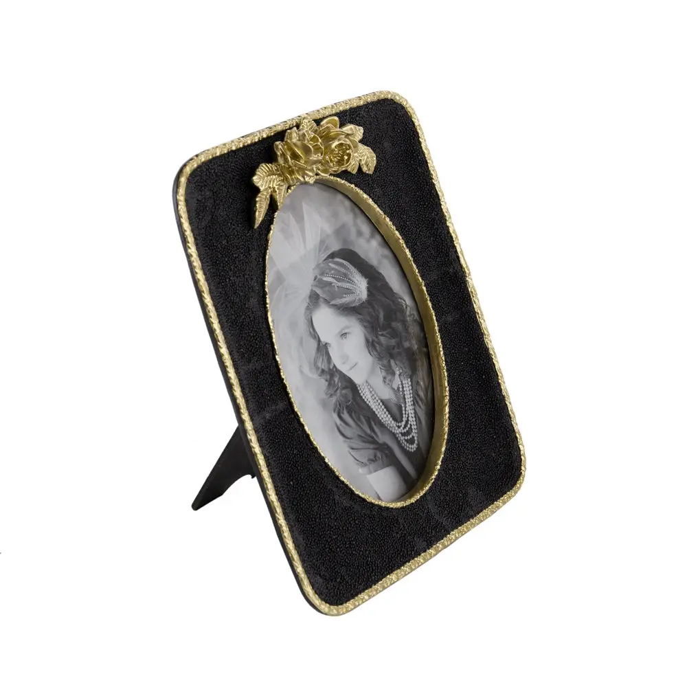 8X1X9 Vintage Photo Frame Black Gold Premium Retro Vintage w2078
