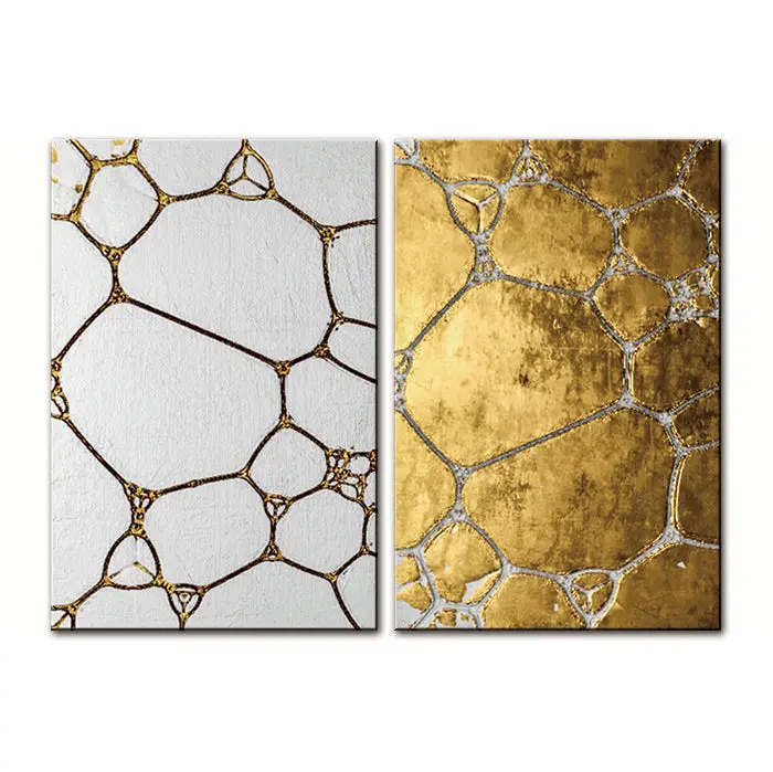 Oppidan Home Duality 23.6 Inch H X 35.5 Inch W X2 Multicolor Acrylic Wall Art furnings