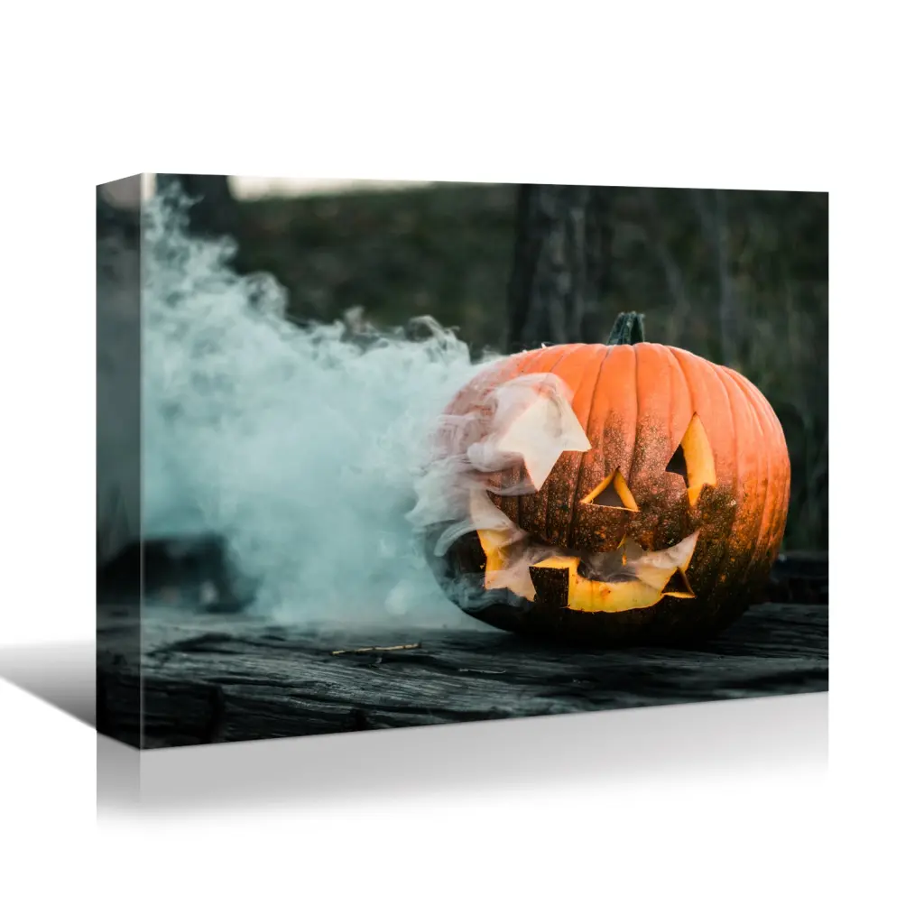 1 Piece Drop Ping Framed Canvas Wall Art Decor Painting Halloween Spooky Home Decor looife art