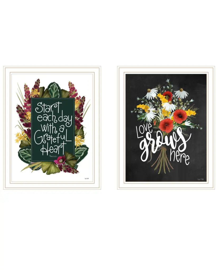 Grateful Hearts 2 Piece Vignette Houtilize Fenway Ready to Hang trendy decor 4u