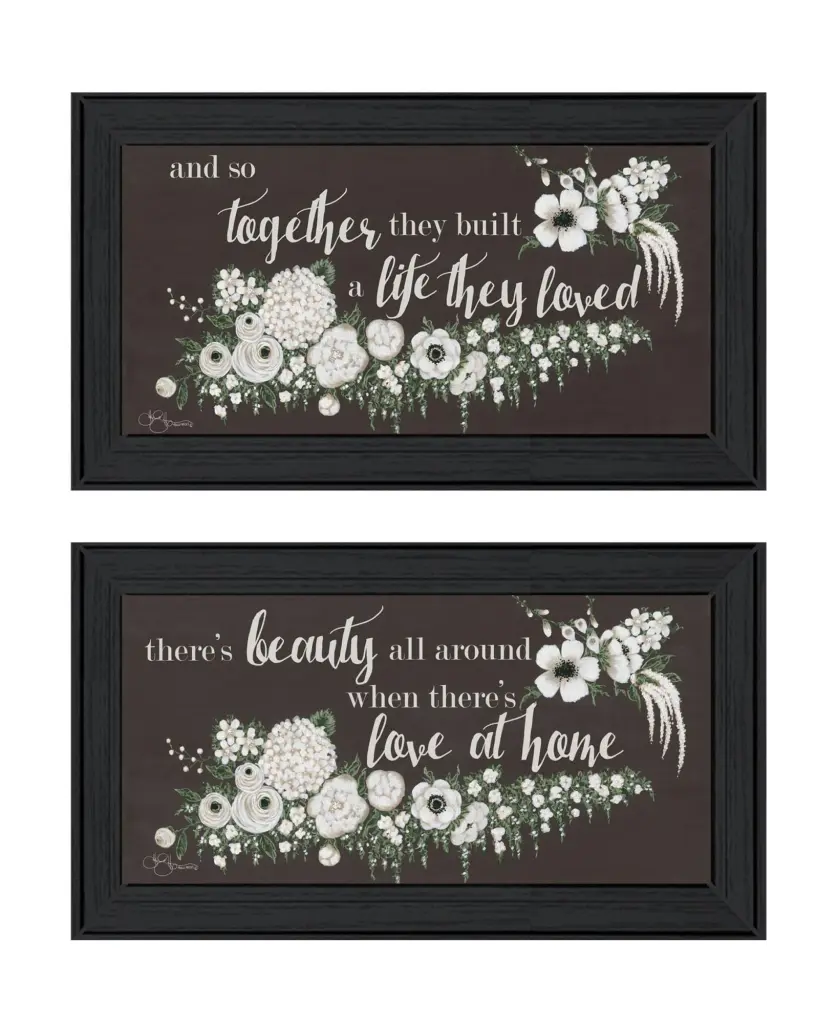 Together They Constructed Love Framed Wall Art Living Room Decor trendy decor 4u
