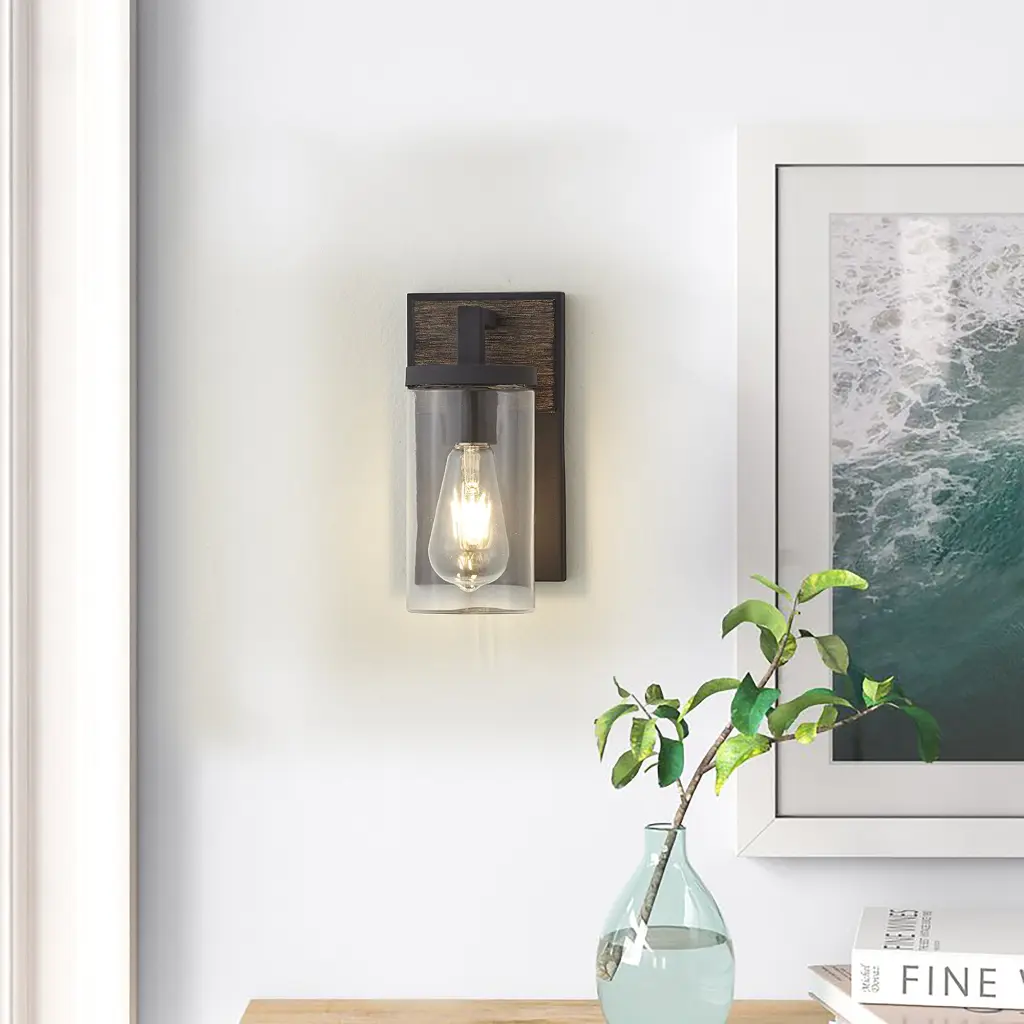 Outdoor Wall Light Walnut Outdoor Lighting Steel Steel acroma
