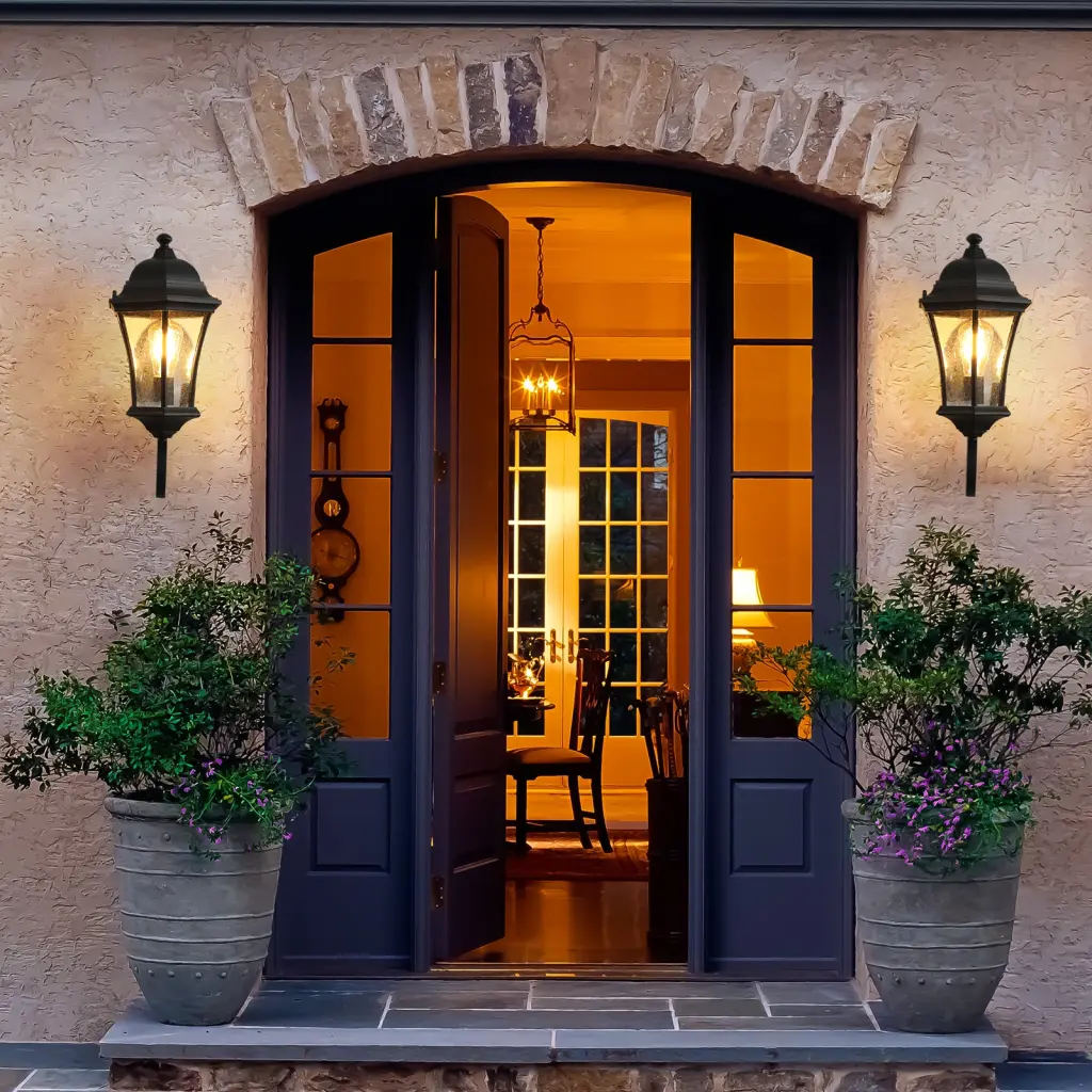 Outdoor Waterproof Glass Retro Wall Lamp Multiple Lighting Types lighting commune