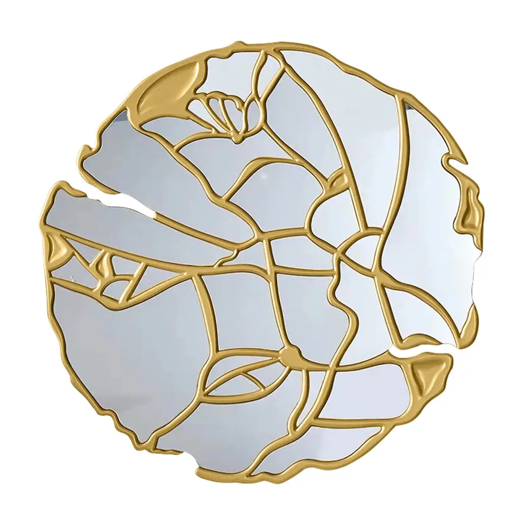 Classic Wall Mirror Gold Frame Living Room Or Bedroom Decor furnings