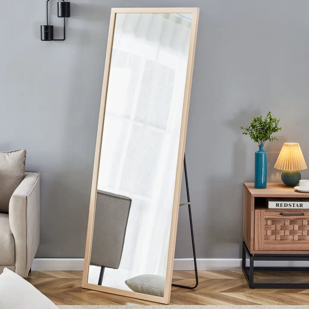 Third Generation Packaging Enhanced Full Length Mirror Thickened Border rnb