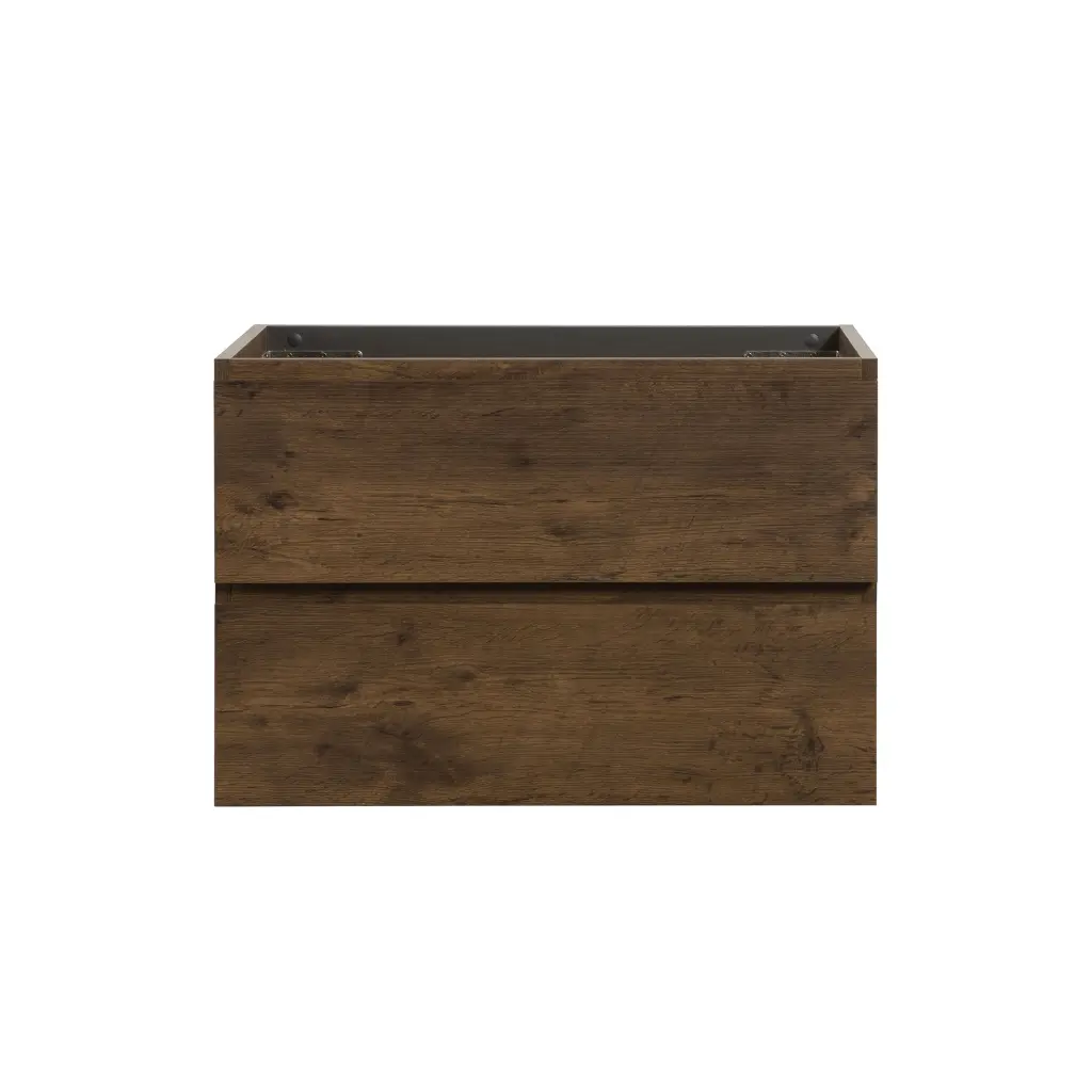 Alice 30 Inch Wall Mount Cabinet Without Basin Walnut Color Two Doors rnb