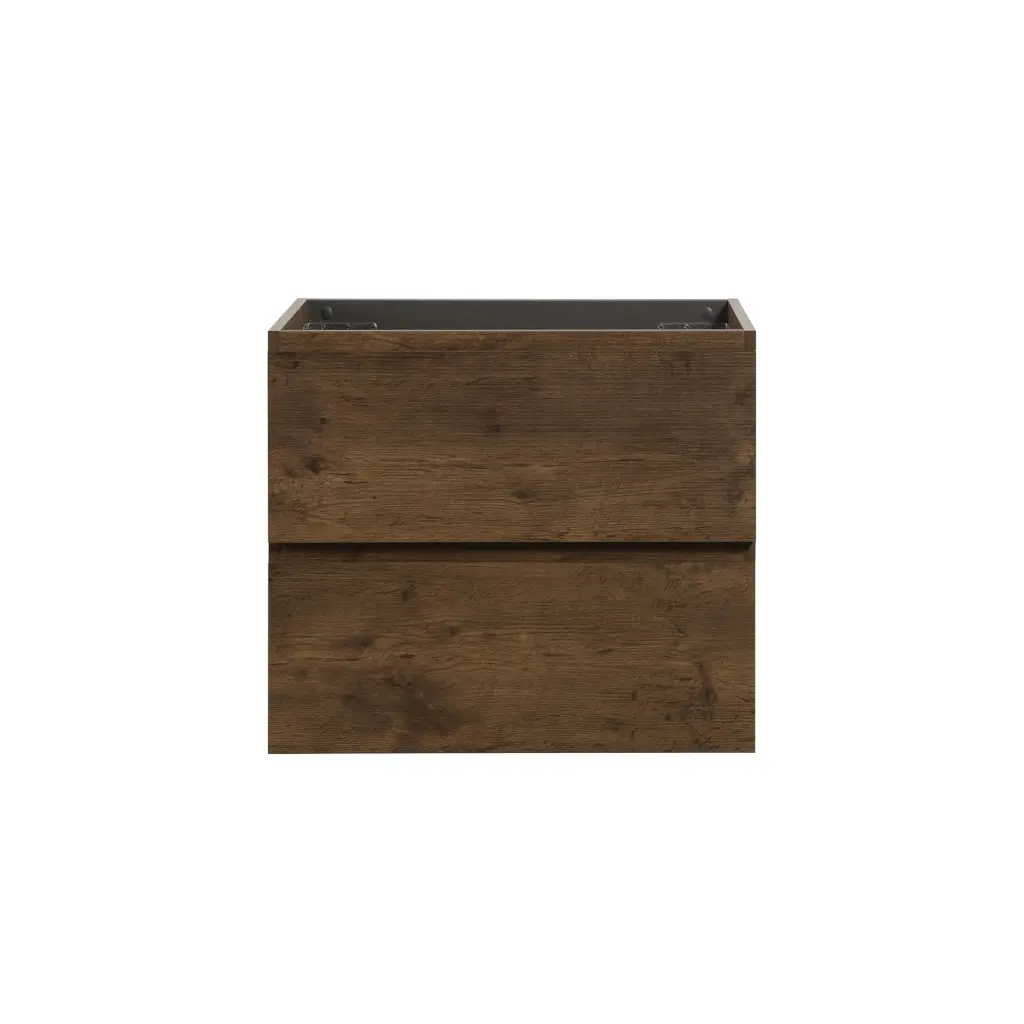 Alice 24W 105 Wall Mount Cabinet Without Basin Walnut Color Two Doors abay home