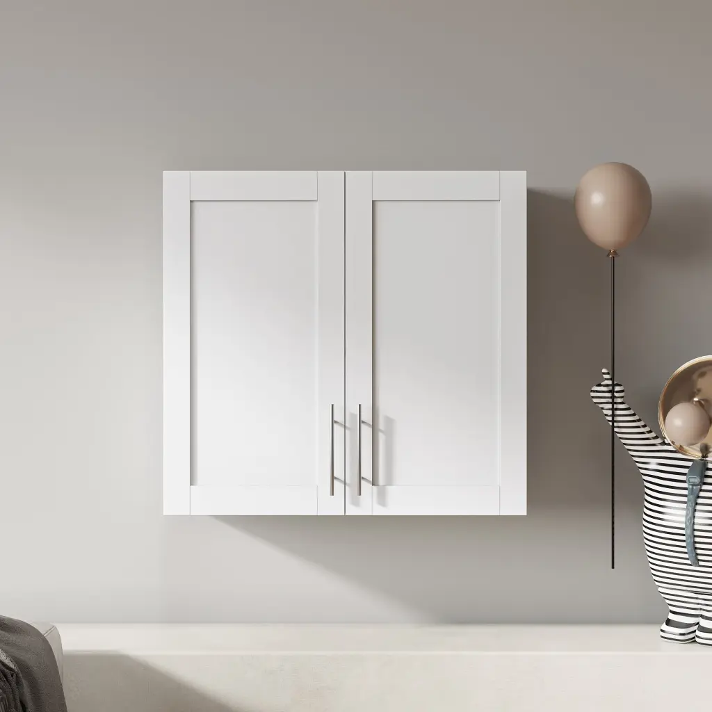 Stackable Wall Mounted Storage Cabinet 11.81 Inch Depth X 31.50 Inch Width X 29.92 Inch Height joysource furniture
