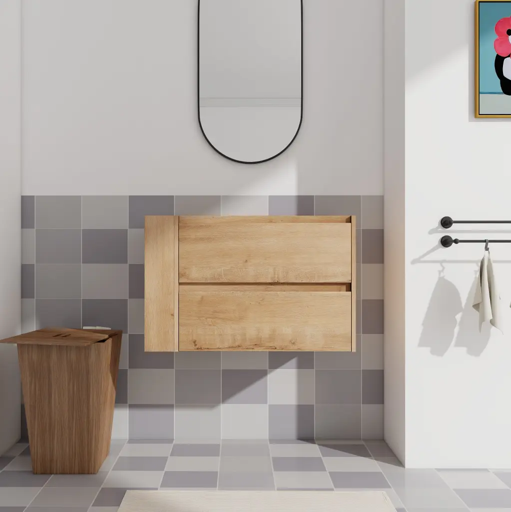30 Inch Wall Mounting Bathroom Vanity Soft Close Drawer Only Vanity g-lemon