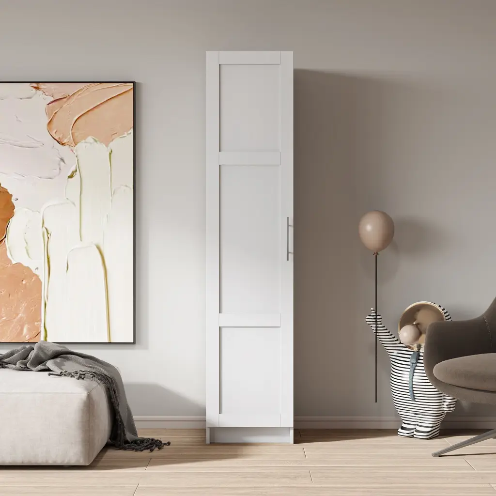 Stackable Wall Mounted Storage Cabinet 15.75 D X 15.75 W X 70.87 H Space Saving joysource furniture