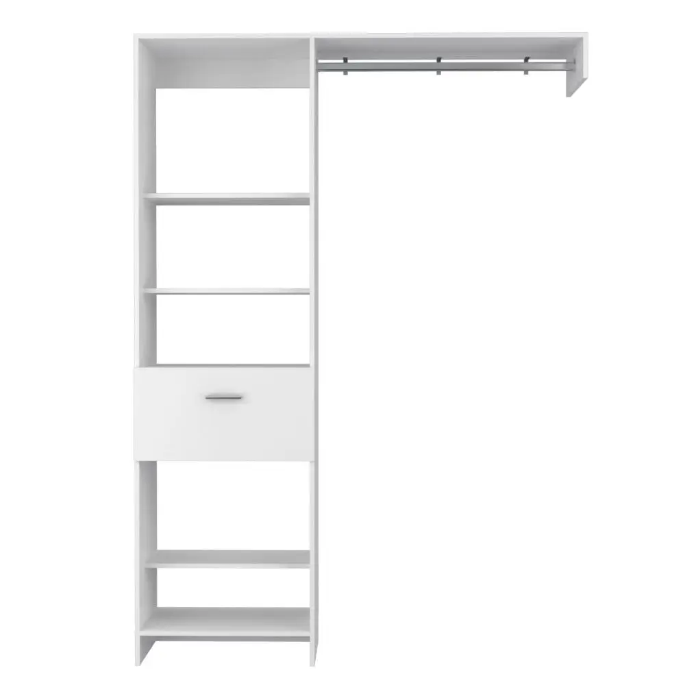 150 Closet System Bedroom White Particle Board treevol furniture