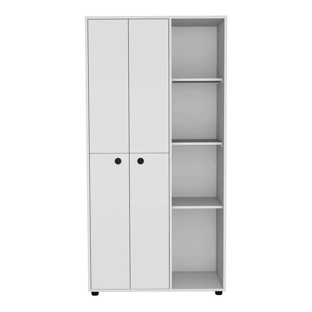 Armoire Boise Bedroom White Particle Board Engineered Wood treevol furniture