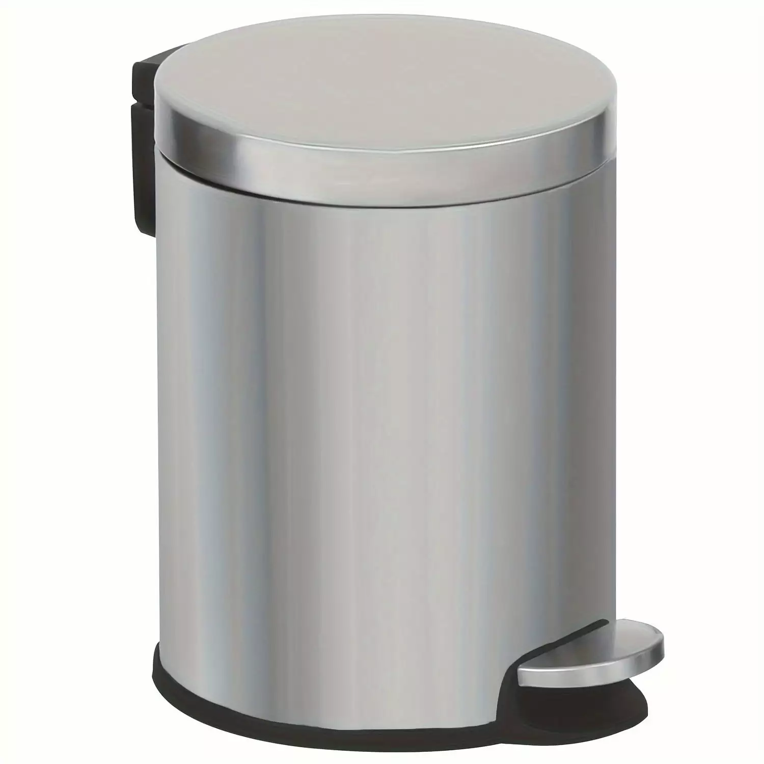 Trash Can Toilet Trash Bin Lid Waste Bin 6 L/1.6 Gallon Stainless Steel Garbage Can Round Travel-friendly Garbage Bin Bath...