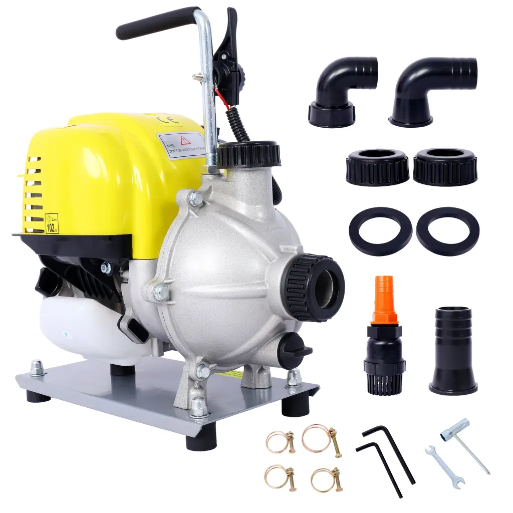 38Cc 4 Stroke Gasoline Water Pump 1.5 Inch Portable Gas Powered Pump g-h