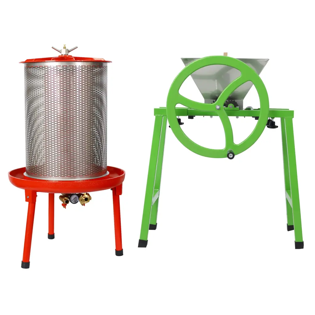 Hydraulic Fruit Wine Press Apple Crusher Electric Home Brewing g-h