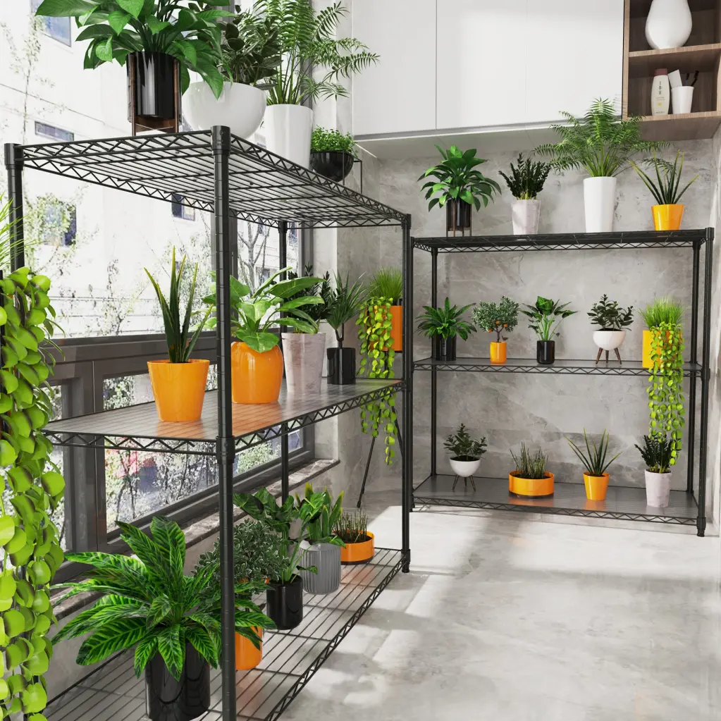 3 Tier Wire Shelving Unit 1050 Lbs Capacity NSF Height Adjustable Metal Garage Shelf like it