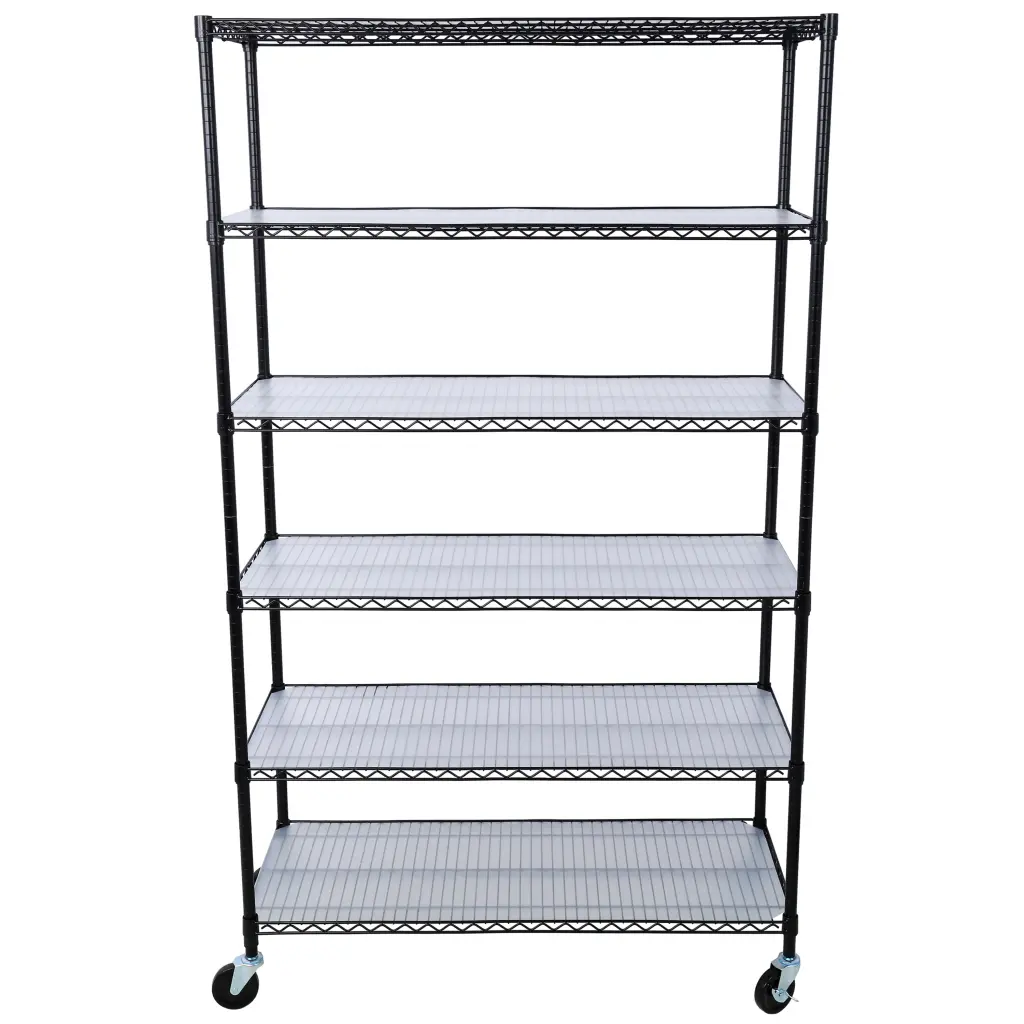 6 Tier 6000Lbs Capacity NSF Metal Shelf Wire Shelving Unit Heavy Duty Garage Or Warehouse g-h