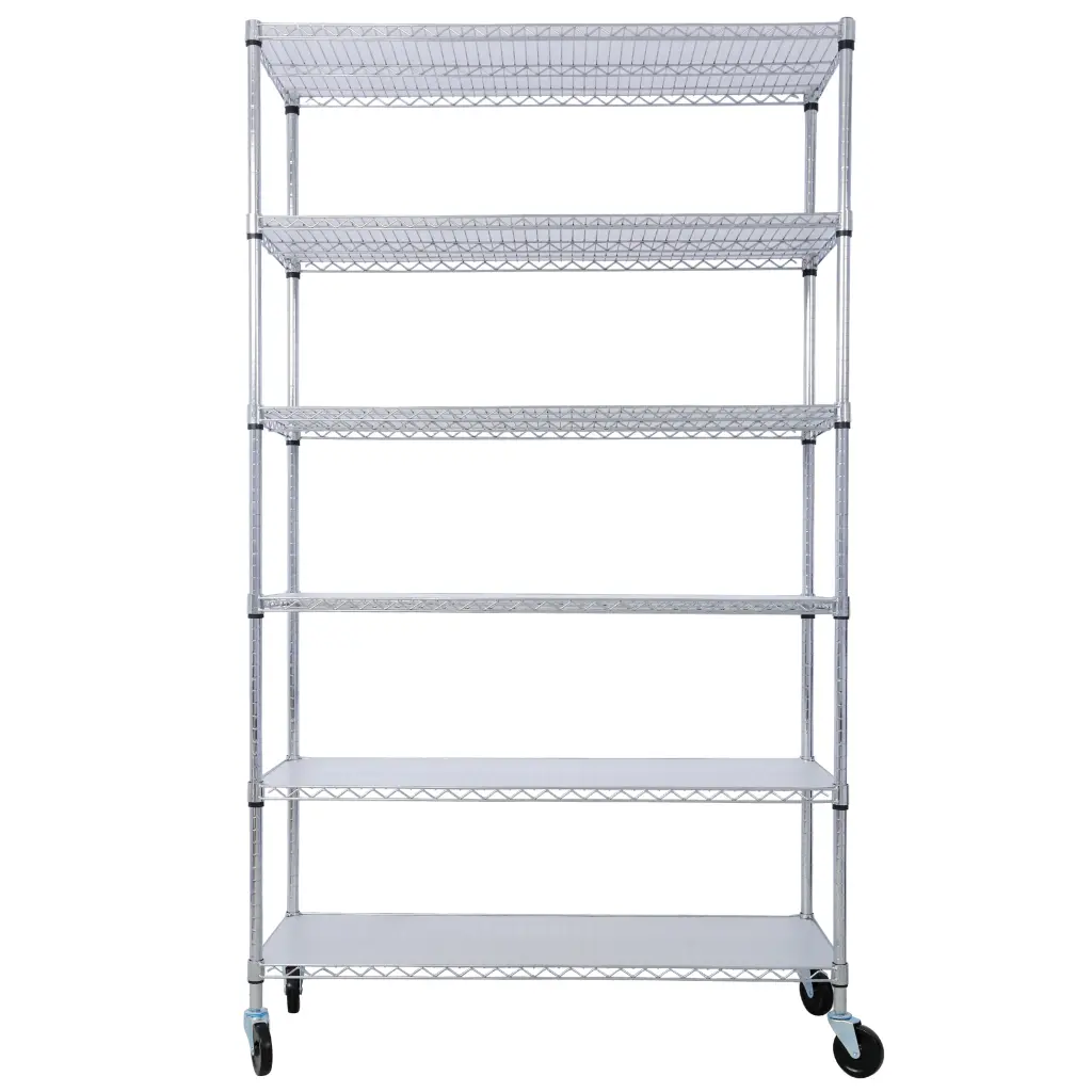 6 Tier 6000Lbs Capacity NSF Metal Shelf Heavy Duty Wire Shelving Unit g-h