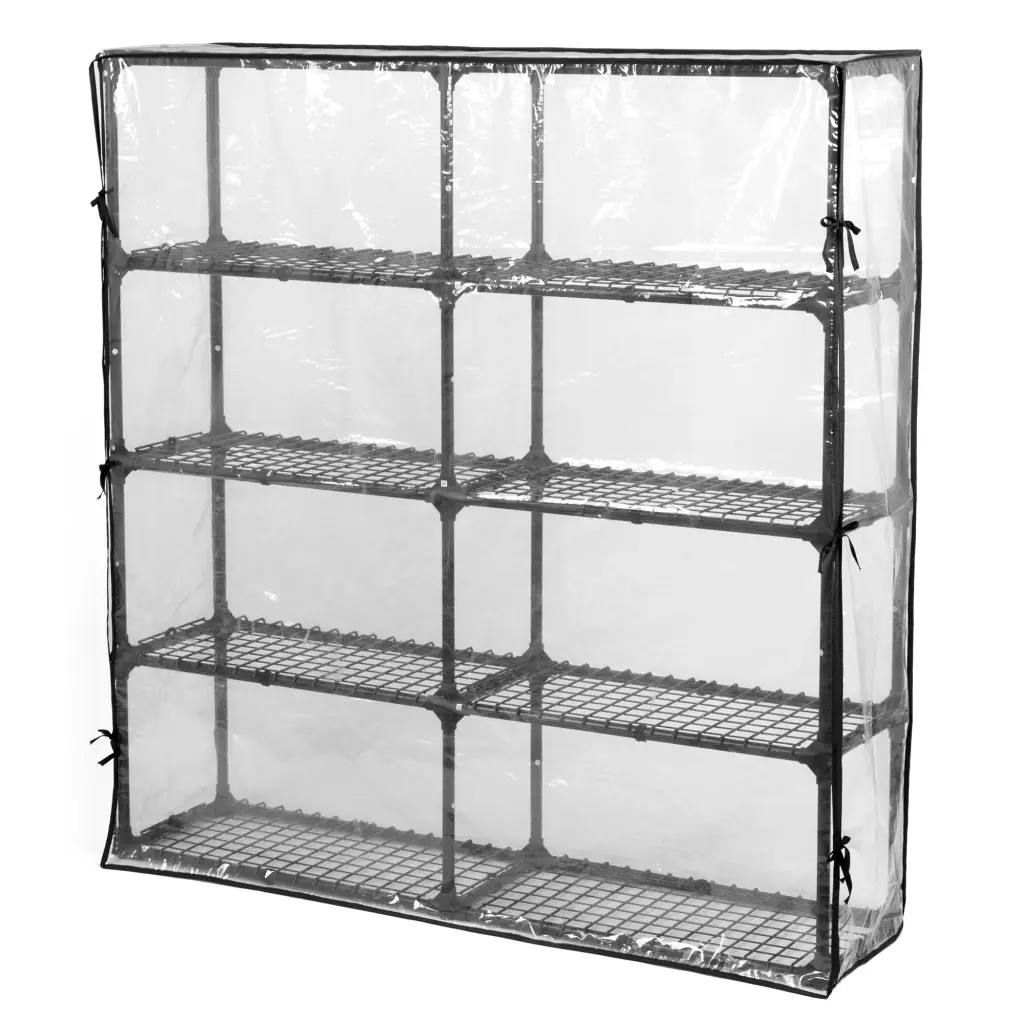 5 Shelf Wire Rack Cover 2Pack Black Steel Storage Shelving Unit Home Or Office kangle store